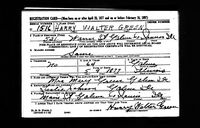 Harry Walter Green - U.S. World War II Draft Registration Cards, 1942