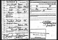 Samuel Clyde Greene - World War I Draft Registration Cards, 1917-1918
