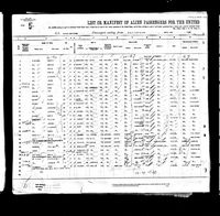 Arah Klaassen - New York Passenger Lists, 1820-1957