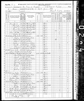 Bernal Harvey - 1870 United States Federal Census