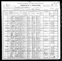 Augusta Delabar - 1900 United States Federal Census