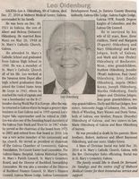 2010-12-27 Leo Oldenburg Obituary