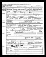 Minnie Cullor - Indiana, Death Certificates, 1899-2011