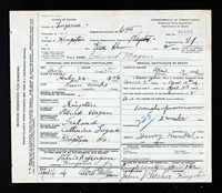 Edward Hagan - Pennsylvania, Death Certificates, 1906-1964