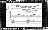 Burdette L Amundson - South Dakota Marriages, 1905-1949