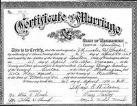 Alney George Carley - Washington, Marriage Records, 1865-2004