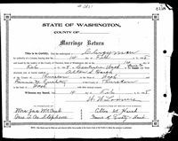 Frances M Harsh - Washington, Marriage Records, 1865-2004