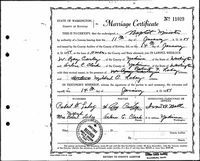 Wallace Ray Carley - Washington, Marriage Records, 1865-2004