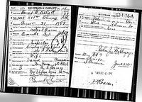 Bernard C Elliott - World War I Draft Registration Cards, 1917-1918