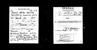 James Chester Hervey - World War I Draft Registration Cards, 1917-1918