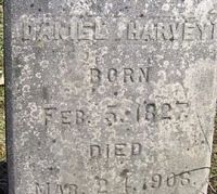 Daniel Harvey headstone