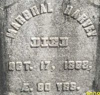 Marshal Harvey headstone