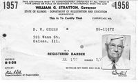 Harry W Green 1958 barber license.jpg