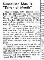 Melvin Krebill - Mason City Globe-Gazette 27 Oct 1949