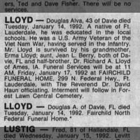 South Florida Sun Sentinal 16 Jan 1992